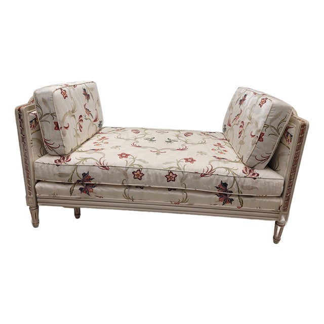 Late 20th Century Custom Louis XV Fully Upholstered Extendable Daybed by Stark For Sale