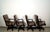 Mid-Century Modern 2010’s Hancock & Moore Leather Executive Office Desk Chairs - Set of 4 For Sale - Image 3 of 12