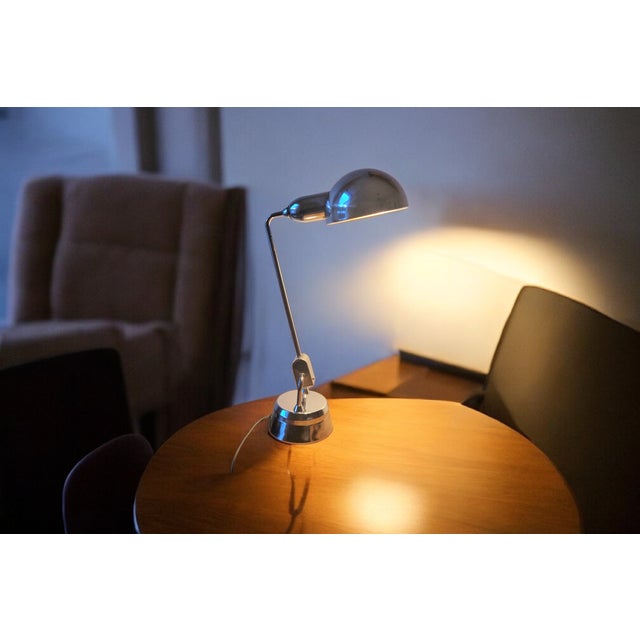 Metal Vintage Model 600 Table Lamp by Charlotte Perriand for Jumo, 1940 For Sale - Image 7 of 13
