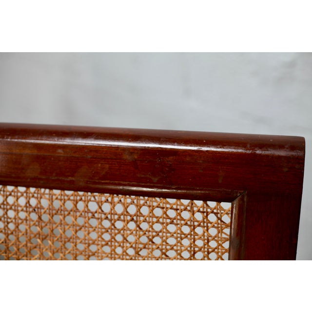 Set of Large Armchairs in Wood and Cane, 1960 For Sale - Image 13 of 18