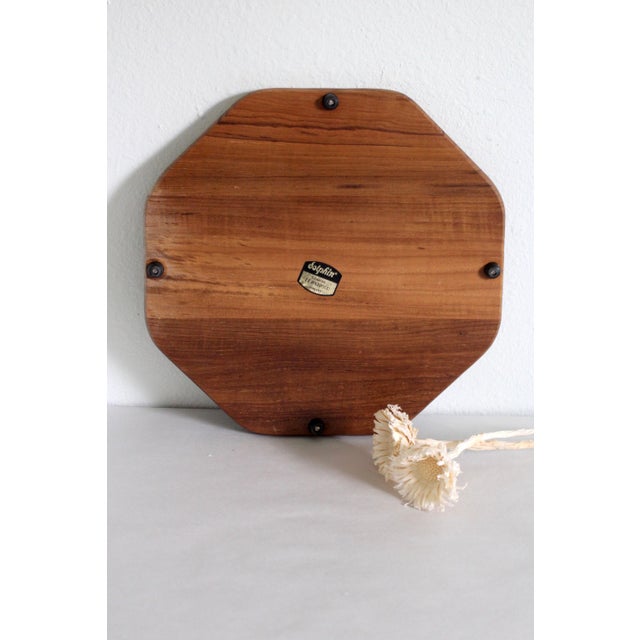 1960s 1960s Mid-Century Marble and Wood Cheese Board For Sale - Image 5 of 11