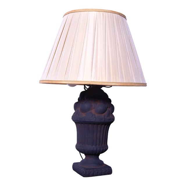 Cast Iron Table Lamp, 1960s For Sale