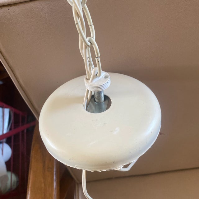 Metal 1970s Halo Los Angeles Boho Chic Oranges and Lemons Fruit Slices One Light Hanging Pendant Fixture For Sale - Image 7 of 8