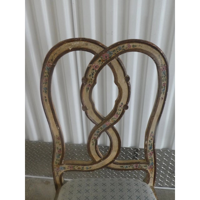 18th Century Painted Italian Side Chair For Sale In Miami - Image 6 of 8