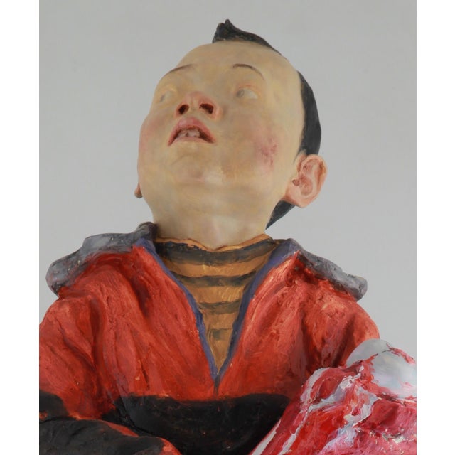 Early 21st Century Wei Yi 魏艺, Chen Xingbao from Childhood, 2010, Resin For Sale - Image 5 of 11