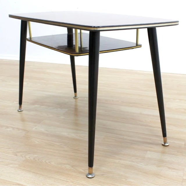 1960s Mid Century Atomic Rectangle Coffee Side Table For Sale - Image 5 of 7