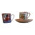 Vintage Asian Teacup Collection — Set of 2 + Saucer For Sale