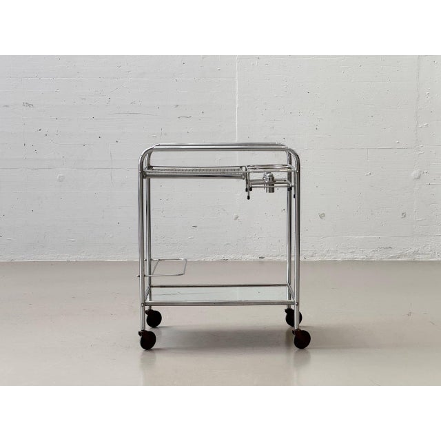 French Art Deco Bar Trolley with Removable Oil Lamps, 1940s For Sale - Image 14 of 17