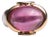 Large Pink Tourmaline Dome Ring With Tanzanite, Size 7.25 For Sale
