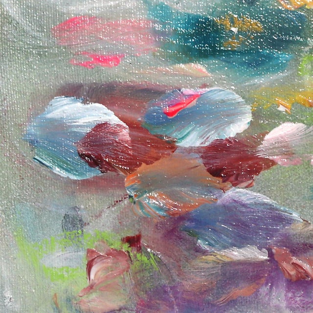 La Force Eternelle - Dreamy Abstract Floral Painting Original Artwork by Vé Boisvert For Sale - Image 4 of 9