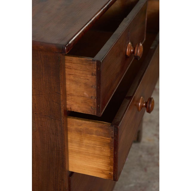 Mid 19th Century Victorian Two Over Three Mahogany Chest of Drawers (C. 1860) For Sale - Image 5 of 10
