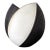 Large Ceramic Vase with Black and White Glaze by John Ward For Sale