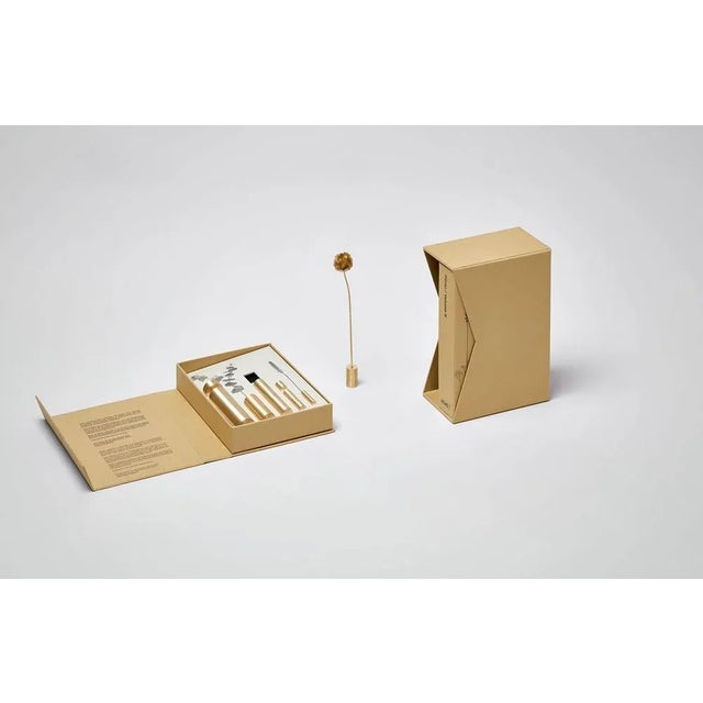 Contemporary Brass Vases for Dried Flowers by Alvaro Catalán De Ocón, Set of 8 For Sale - Image 3 of 4