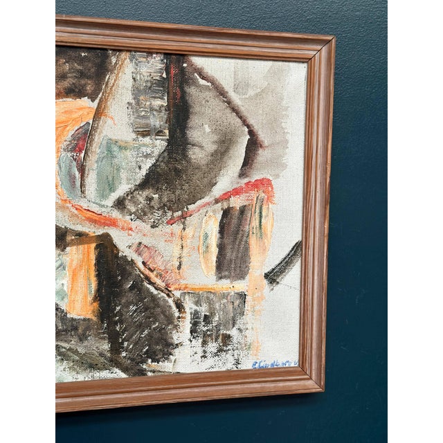 1960s Eivor Lindberg, Abstract Composition, 1967, Oil on Canvas, Framed For Sale - Image 5 of 18