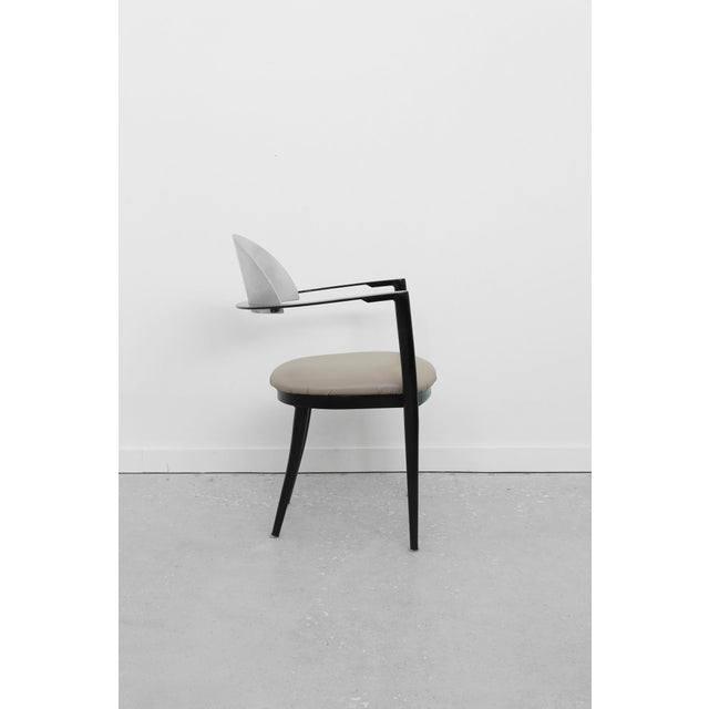 Metal Set of 4, Modernist Dining Chairs For Sale - Image 7 of 11