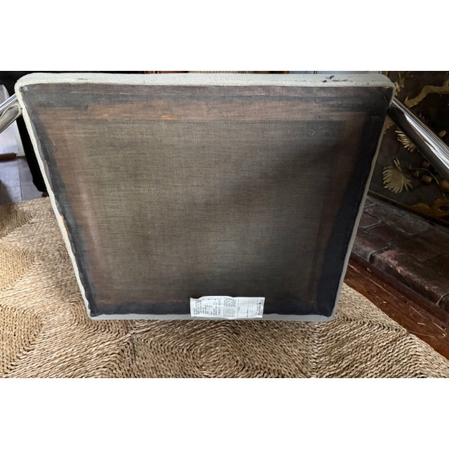 Mid Century Knoll International Brno Tubular Chrome Cantilever Chair - Signed and Dated 1979 For Sale - Image 10 of 11