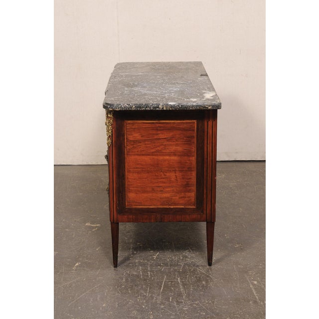 19th Century French Marble Top Commode W/Rococo Hardware For Sale - Image 12 of 14