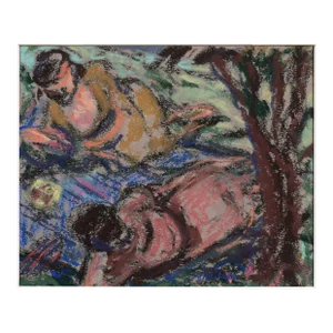 'Picnic in the Shade' by Vernon Wilson, Pasadena Art Center, Los Angeles Art Association, Taos, New Mexico, Pittsburgh