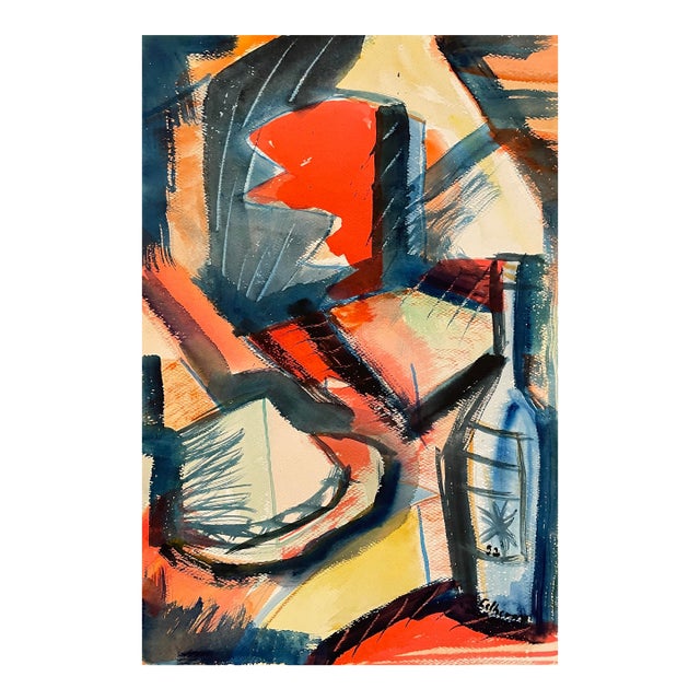 1950s Robert Colborne Mid Century Still Life Painting For Sale