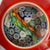 Vintage Faceted Murano Millefiori Double-Overlay Art Glass Paperweight For Sale In Chicago - Image 6 of 7