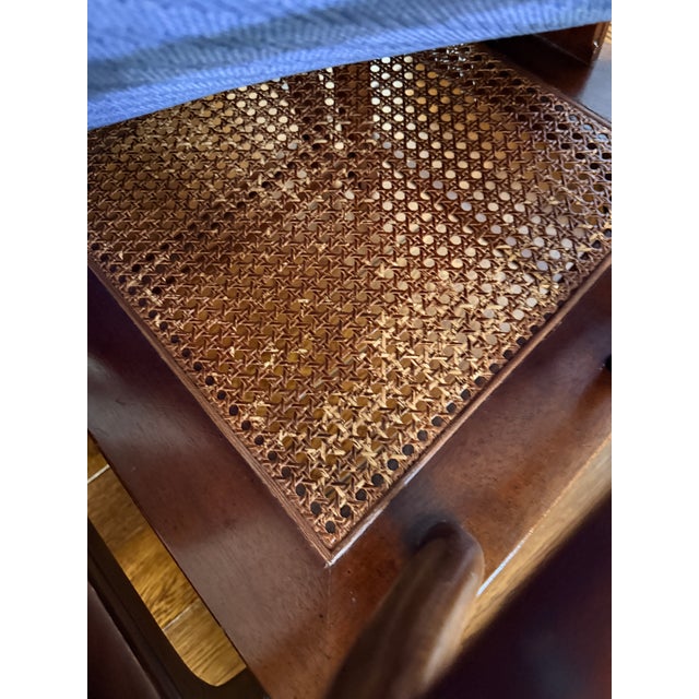 Set of 8 Vintage Rosewood Dining Chairs With Blue Seats For Sale - Image 12 of 18