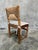 Vintage French Rush Seat Back Oak Dining Chairs Set of Four Bleached Farmhouse For Sale - Image 9 of 17