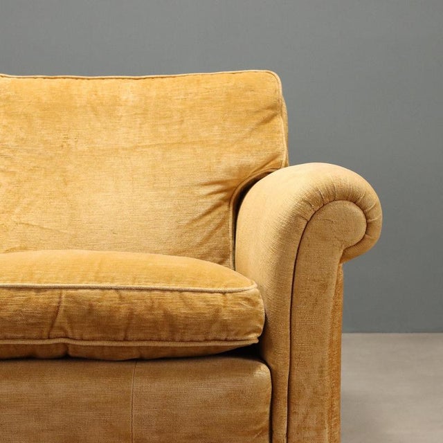 Three-Seater Velvet Sofa, 1950s For Sale - Image 4 of 11