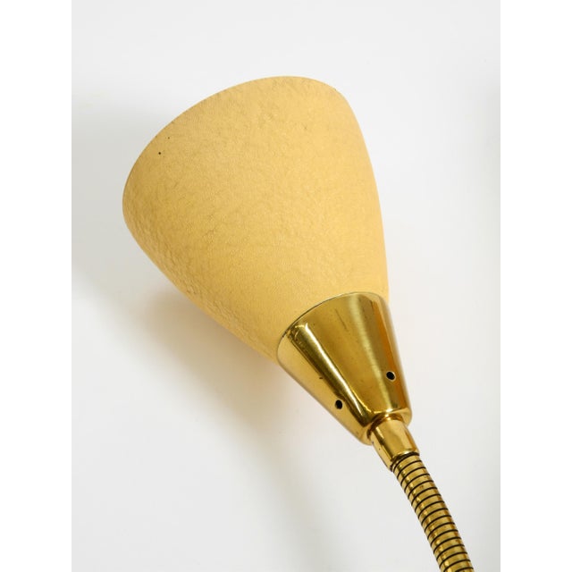 Mid-Century Modern Brass Wall Lamp with Gooseneck and Double Shade by Cosack Leuchten, 1950s For Sale - Image 12 of 18