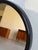 Vintage Danish Modern Round Wall Mirror Black Frame Minimalist Denmark 16” For Sale In Los Angeles - Image 6 of 7