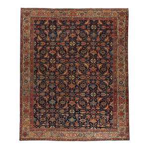 Masculine Large Antique Persian Mahal Sultanabad Rug, Early 20th Century