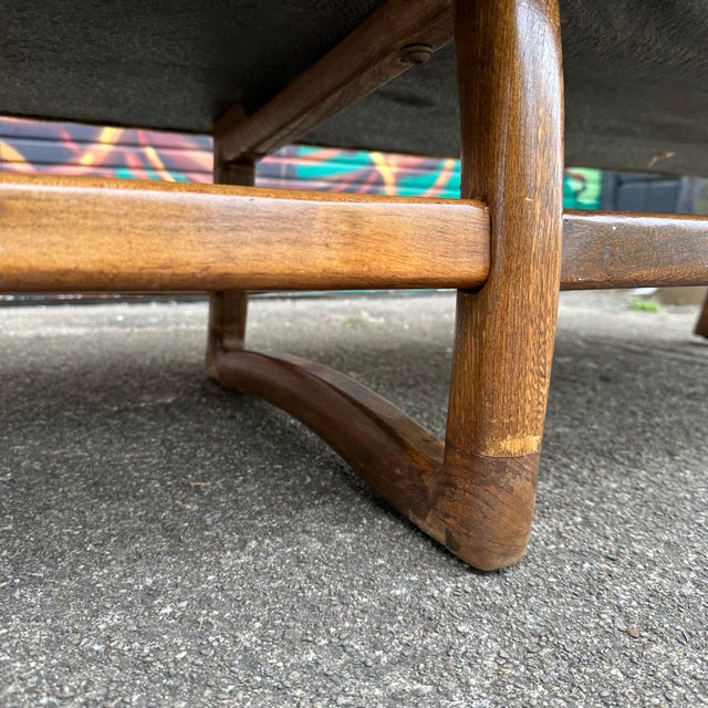 Wood Mid 20th Century Pearsall-Style Sofa With Walnut Base For Sale - Image 7 of 12