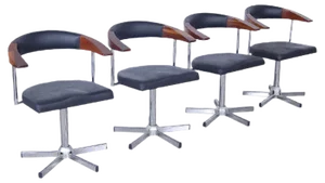 Hairdressing Salon Armchairs from Maletti, 1990s, Set of 4