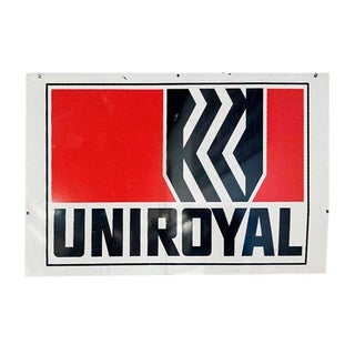 Enamelled Plaque Uniroyal For Sale