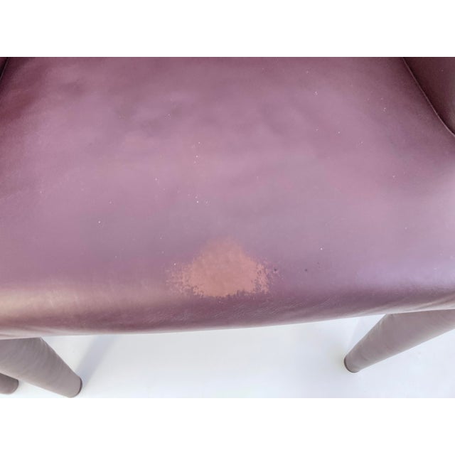 Vol au Vent Armchairs in Leather by Mario Bellini for B&B Italia / C&B Italia, 2000s, Set of 2 For Sale - Image 10 of 12