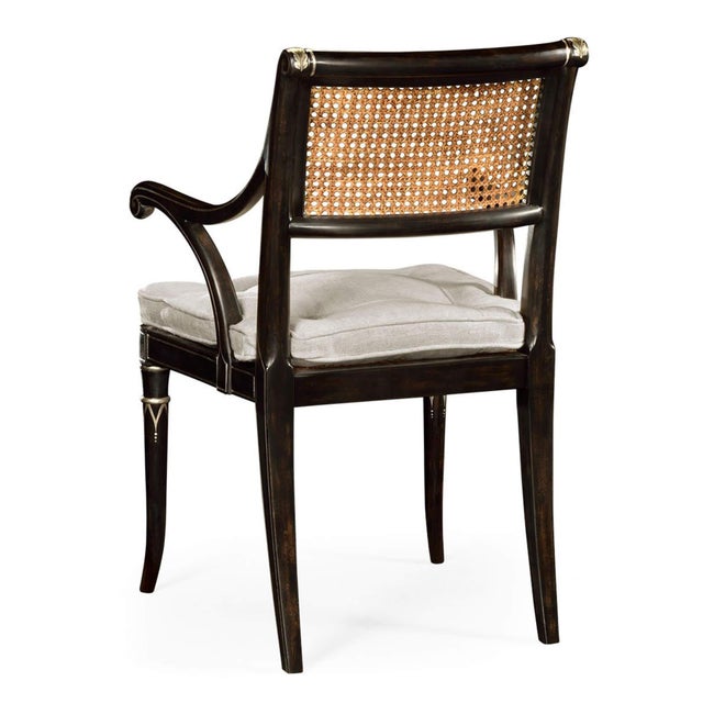 Contemporary Regency Style Painted Armchairs - Set of 2 For Sale In Greensboro - Image 6 of 7