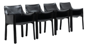 CAB 413 Armchairs by Mario Bellini for Cassina, 1990s, Set of 4