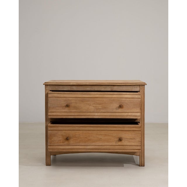 19th Century France Antique White Wood Chests of Drawers For Sale - Image 4 of 11