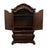 Aico Michael Amini Romanza Collection Old World Baroque 54" Bombe Media Armoire - Deep Claret Finish 74080 For Sale - Image 4 of 14