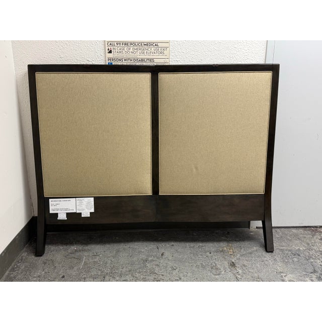 Queen Size Wood + Upholstered Headboard For Sale - Image 12 of 12
