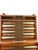 Mid-Century Modern Vintage Mid-Century Cream and Brown Striped Backgammon Game Set in Travel Case For Sale - Image 3 of 9