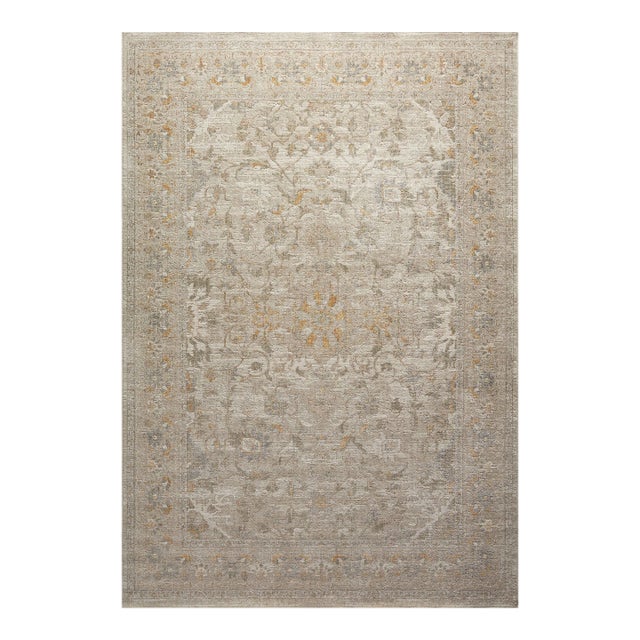 Chris Loves Julia x Loloi Rosemarie Ivory / Natural 10'-0" x 14'-0" Area Rug For Sale