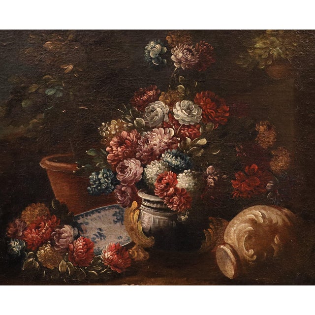 Francesco Lavagna, Still Life, 1720, Oil on Canvas, Framed For Sale - Image 6 of 13
