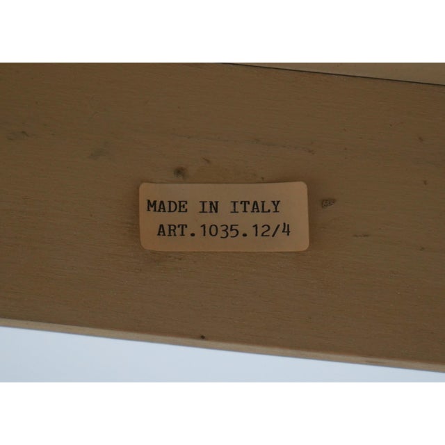 Venetian Pair of Square Crackle Paint Accent Tables For Sale - Image 15 of 15