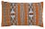 Late 20th Century Striped Moroccan Orange Pillow For Sale