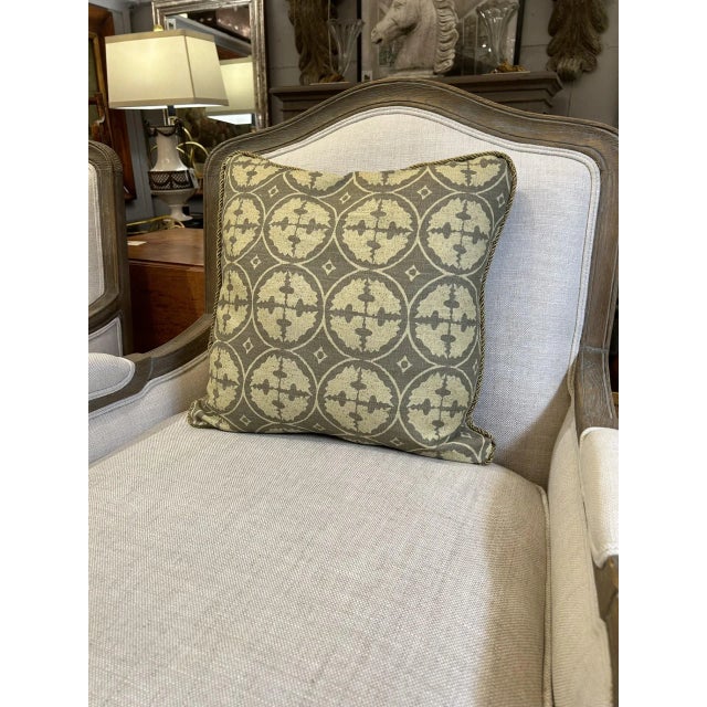 2020s Kala Hand Screened Geometric Reversible Print Designer Pillow For Sale - Image 5 of 5