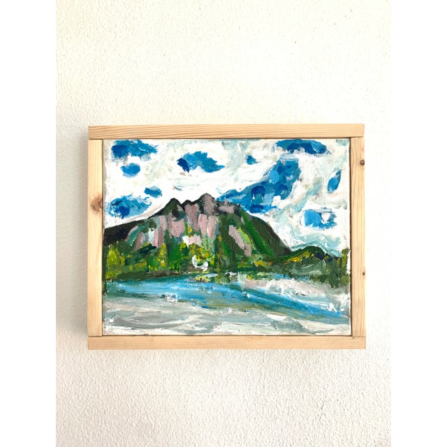 Framed Contemporary Post-Impressionist Style Landscape - Mount Si For Sale - Image 10 of 10