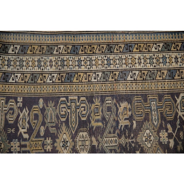 Vintage Shirvan Square Rug - 3' x 4'1" For Sale In New York - Image 6 of 9