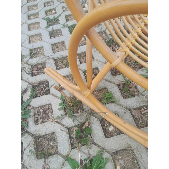 Vintage Rattan Rocking Chair For Sale - Image 9 of 10