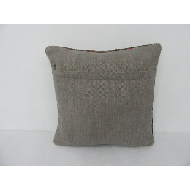Mid-Century Modern Turkish Decorative Kilim Pillow Cover For Sale - Image 3 of 4
