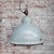 Industrial Gray Aluminum, Metal and Clear Glass Pendant Lamp For Sale - Image 4 of 5
